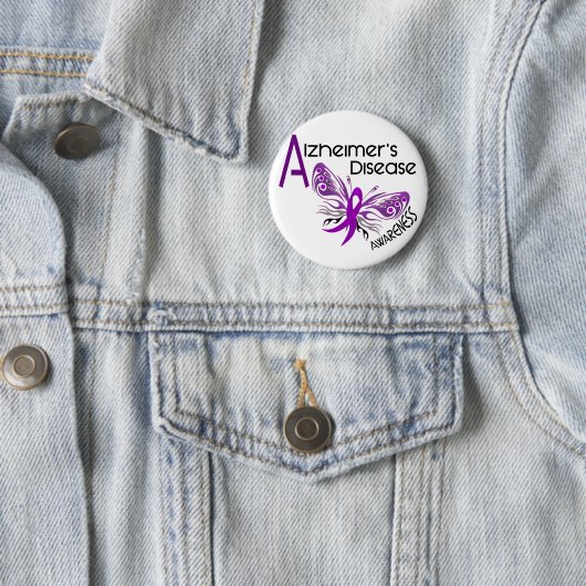 Alzheimerkrankheit SCHMETTERLING 3 Bewusstsein Button (Beispiel)