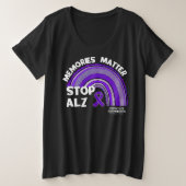 Alzheimer's 2024 Ladys plus T - Shirt (Design vorne)
