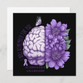 Alzheimer's Awareness, an die ich für Sie denken w Einladung (Vorne/Hinten)