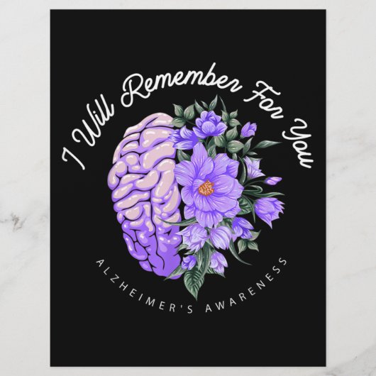 Alzheimer's Awareness, an die ich für Sie denken w Flyer (Vorne)