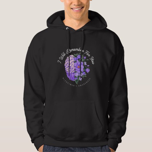 Alzheimer's Awareness, an die ich für Sie denken w Hoodie (Vorderseite)