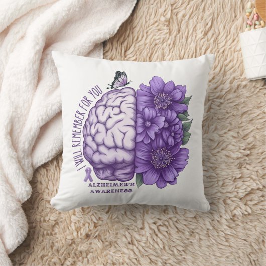 Alzheimer's Awareness, an die ich für Sie denken w Kissen (Decke)