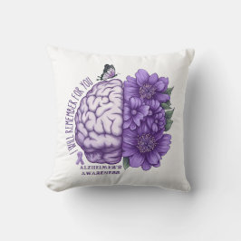 Alzheimer's Awareness, an die ich für Sie denken w Kissen