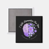 Alzheimer's Awareness, an die ich für Sie denken w Magnet (Vorderseite/Rückseite)