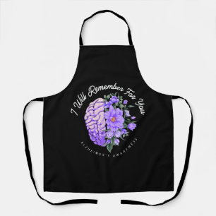 Alzheimer's Awareness, an die ich für Sie denken w Schürze