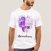 Alzheimer's Awareness, an die ich für Sie denken w T-Shirt (Vorderseite)