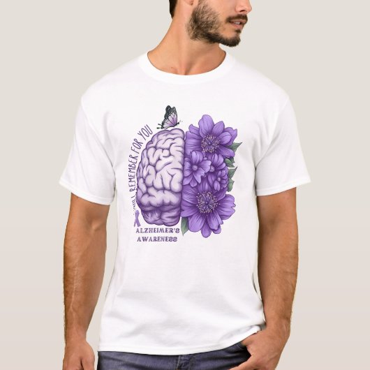 Alzheimer's Awareness, an die ich für Sie denken w T-Shirt (Vorderseite)