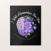 Alzheimer's Awareness, an die ich mich für Sie eri Puzzle (Vertikal)
