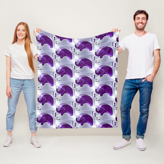 Alzheimer's Awareness Elephants Fleecedecke (Beispiel)