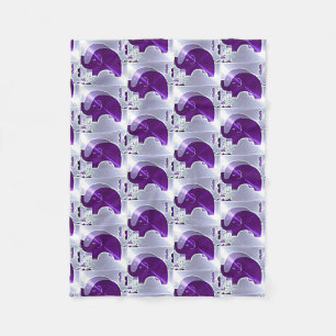 Alzheimer's Awareness Elephants Fleecedecke