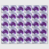 Alzheimer's Awareness Elephants Geschenkpapier (Flach)