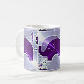 Alzheimer's Awareness Elephants Kaffeetasse (Vorderseite Links)