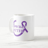 Alzheimer's Awareness-Erinnerungen sind wichtig Kaffeetasse (Vorderseite Links)