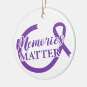 Alzheimer's Awareness-Erinnerungen sind wichtig Keramik Ornament (Links)