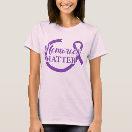 Alzheimer's Awareness-Erinnerungen sind wichtig T-Shirt