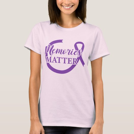 Alzheimer's Awareness-Erinnerungen sind wichtig T-Shirt (Vorderseite)