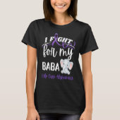 Alzheimer's Awareness I Fight Baba Alzheimer's Ele T-Shirt (Vorderseite)