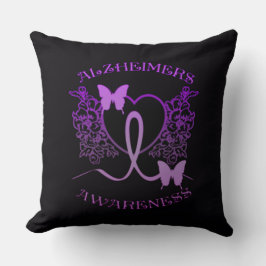 Alzheimers Awareness Lila Butterfells Pillow 2 Kissen