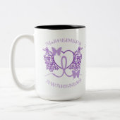 Alzheimers Awareness Lila Butterfells Tasse (Links)