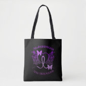 Alzheimers Awareness Lila Butterfells Tote Bag Tasche (Vorderseite)