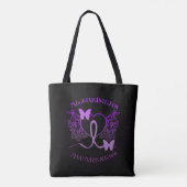 Alzheimers Awareness Lila Butterfells Tote Bag Tasche (Rückseite)