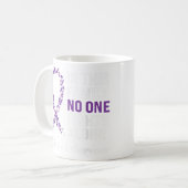 Alzheimer's Awareness Lila Ribbon Dementia Mama D Kaffeetasse (Vorderseite Links)