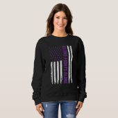 Alzheimer's Awareness Lila Ribbon Dementia Mama D Sweatshirt (Vorne ganz)