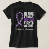 Alzheimer's Awareness Lila Ribbon Dementia Mama D T-Shirt (Design vorne)
