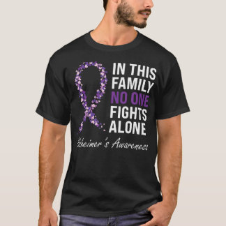 Alzheimer's Awareness Lila Ribbon Dementia Mama D T-Shirt