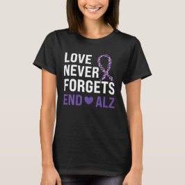 Alzheimer's Awareness Lila Ribbon Dementia Mama D T-Shirt