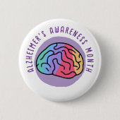 Alzheimer's Awareness Month Button (Vorderseite)