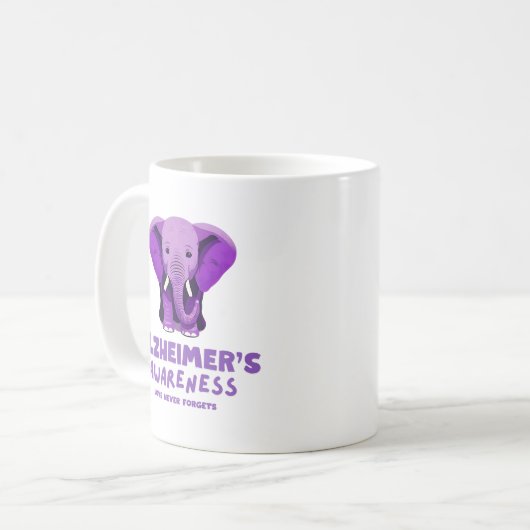 Alzheimer's Awareness Month Shirt, Kaffeetasse (Vorderseite Links)