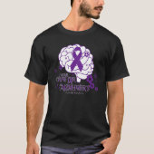 Alzheimer's Awareness Purple Ribbon T-Shirt (Vorderseite)