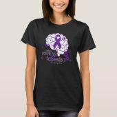 Alzheimer's Awareness Purple Ribbon T-Shirt (Vorderseite)