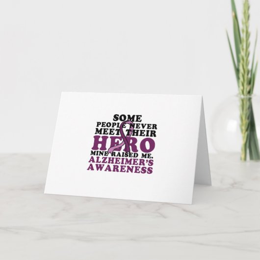 Alzheimer's Awareness Support Gif Karte (Vorderseite)