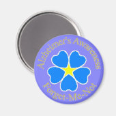 Alzheimer's Awareness vergessen Sie mich nicht Magnet (Vorderseite/Rückseite)