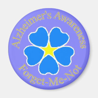 Alzheimer's Awareness vergessen Sie mich nicht Magnet