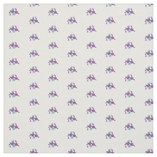 Alzheimers Bewusstseinsgewebe Stoff (Muster)