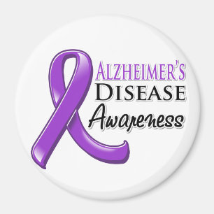 Alzheimer's Disease Awareness Bbon Magnet