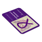 Alzheimer's Disease Awareness Ribbon Angel Magnet (Rechte Seite)