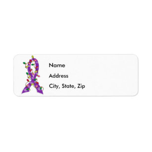 Alzheimer's Disease Christmas Lights Ribbon