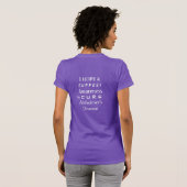 Alzheimer's Disease Lila Awareness Ribbon Shirt (Schwarz voll)