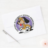 Alzheimers Dog Runder Aufkleber (Umschlag)