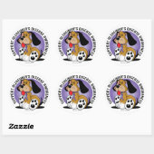 Alzheimers Dog Runder Aufkleber (Blatt)
