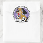 Alzheimers Dog Runder Aufkleber (Tasche)
