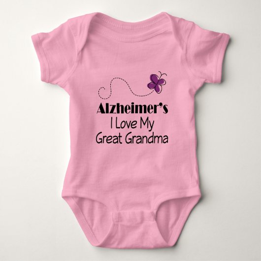 Alzheimers I Liebe meine große Großmutter Baby Strampler (Vorderseite)