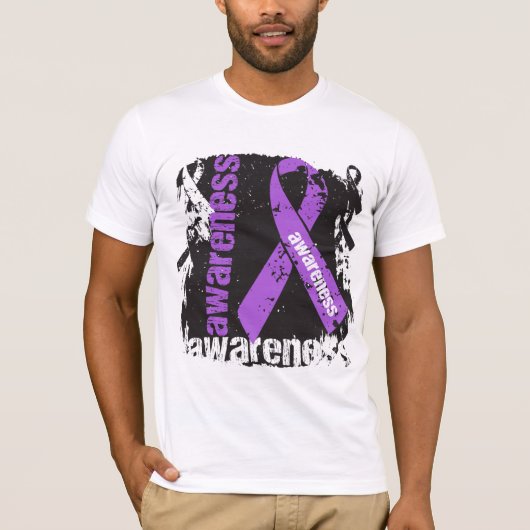 Alzheimers Krankheits-Bewusstseins-Schmutz-Band T-Shirt (Vorderseite)