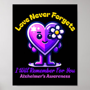 Alzheimers Liebe vergisst Ich werde mich für dich Poster