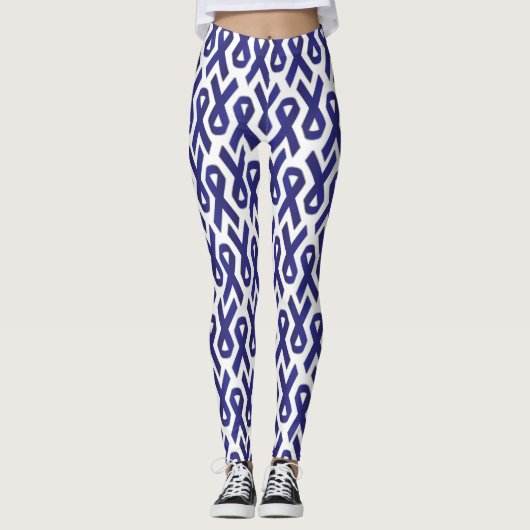 Alzheimers Lila Leggings (Vorderseite)