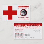 alzheimers Notkontaktkarte Telefonnummerkarte (Vorne/Hinten)